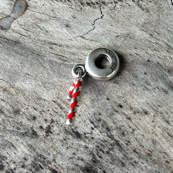Pandora Candy Cane Dangle Charm - Picture 4 of 4